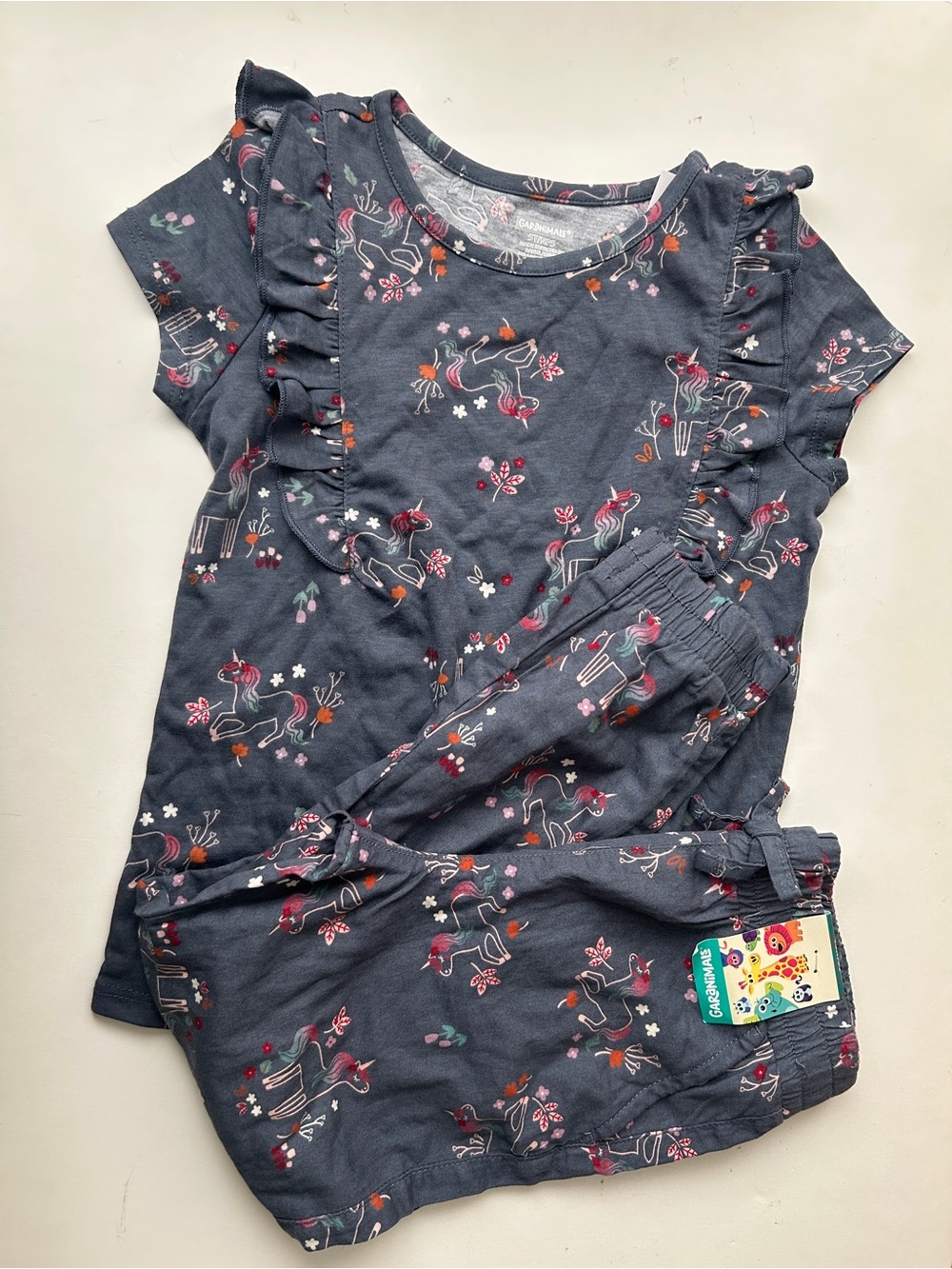 Garanimals girl jogger set with ruffle top